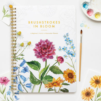 Beautiful Watercolor Workbook for Beginners - Relaxing & Easy to Paint Water Coloring Book with Floral Designs on Premium Paper - Perfect for Gifting to Spark Creativity & Joy for Adults
