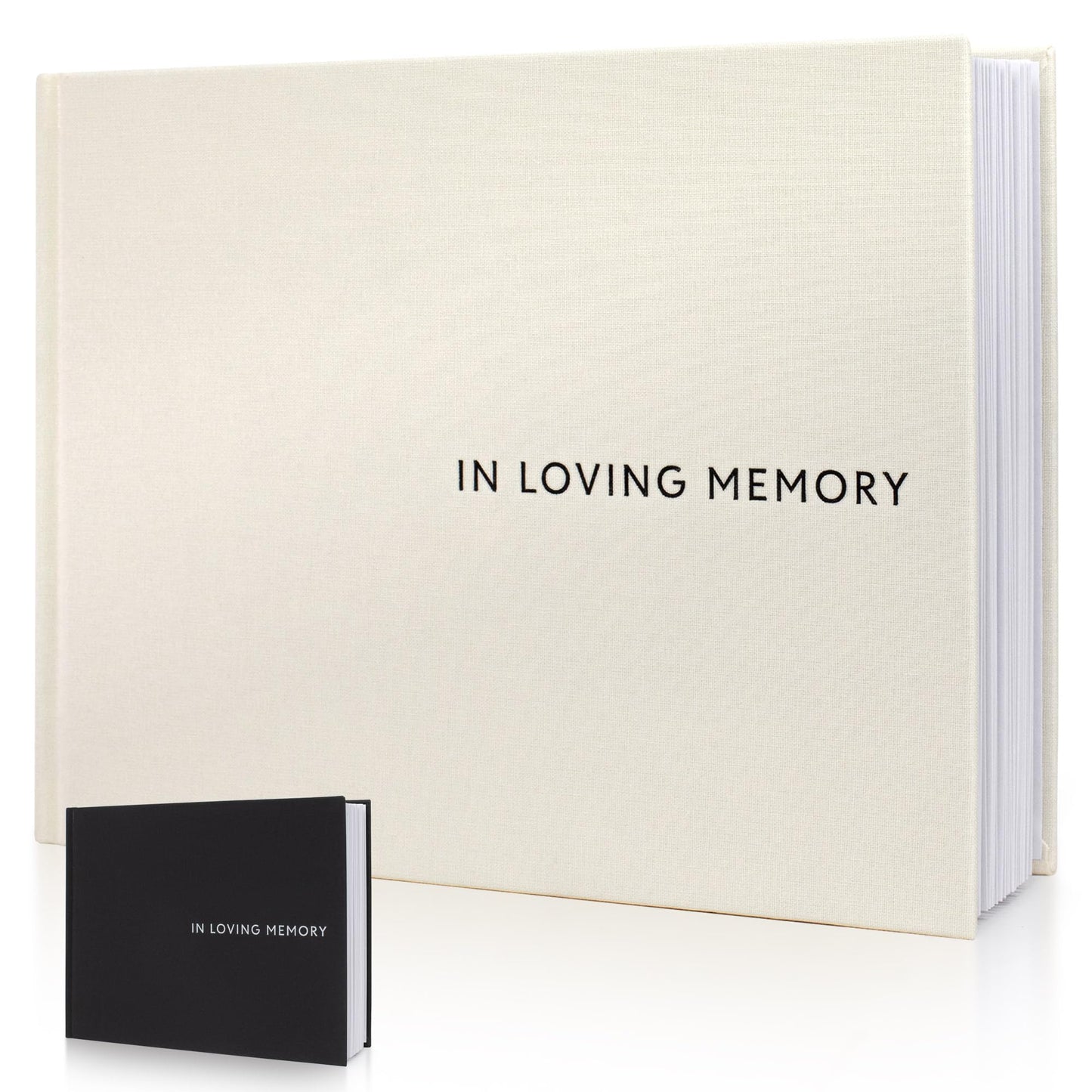ZICOTO Beautiful Funeral Guestbook to Sign in - The Perfect Funeral Guest Book for Memorial Service