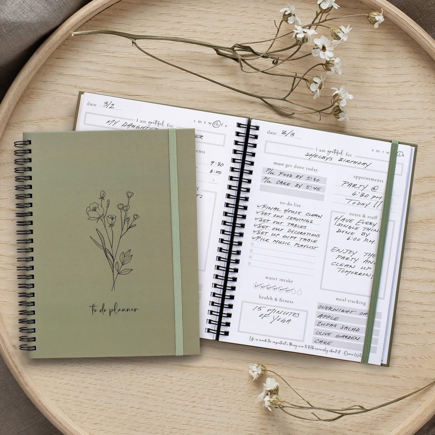 Beautiful To Do List Notebook - Aesthetic Daily Planner to Easily Organize Your Tasks And Boost Productivity - Stylish Undated Planner And School or Office Supplies For Women