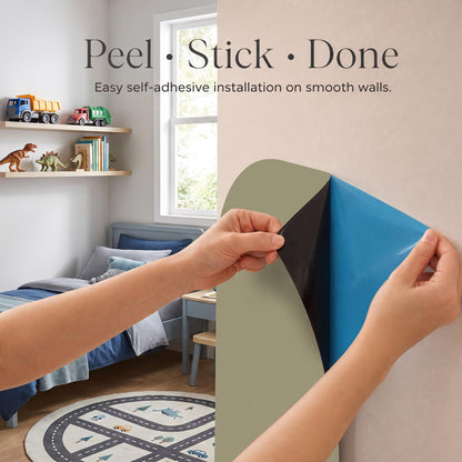 Magnetic Wall Decal Board for Kids - Great Writing Chalk Board Set