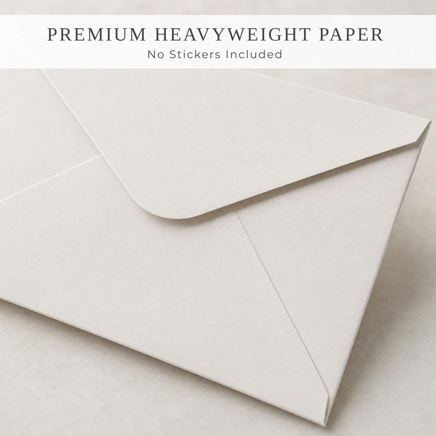 Elegant Set of 50 Invitation Envelopes 5x7 - Beautiful Self-Sealing A7 Premium Envelopes in 5 Colors Incl. Sage Green - The Perfect Set for Weddings, Bridal Shower, Engagement and Anniversary Cards
