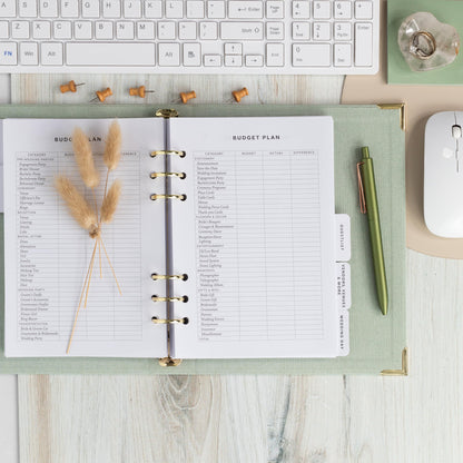 Beautiful Wedding Planner Book And Organizer - A Unique Linen Binder For the Bride Perfect To Plan Your Big Day - An Exceptional Engagement Gift For Newly Engaged Couples, Future Brides, And Grooms