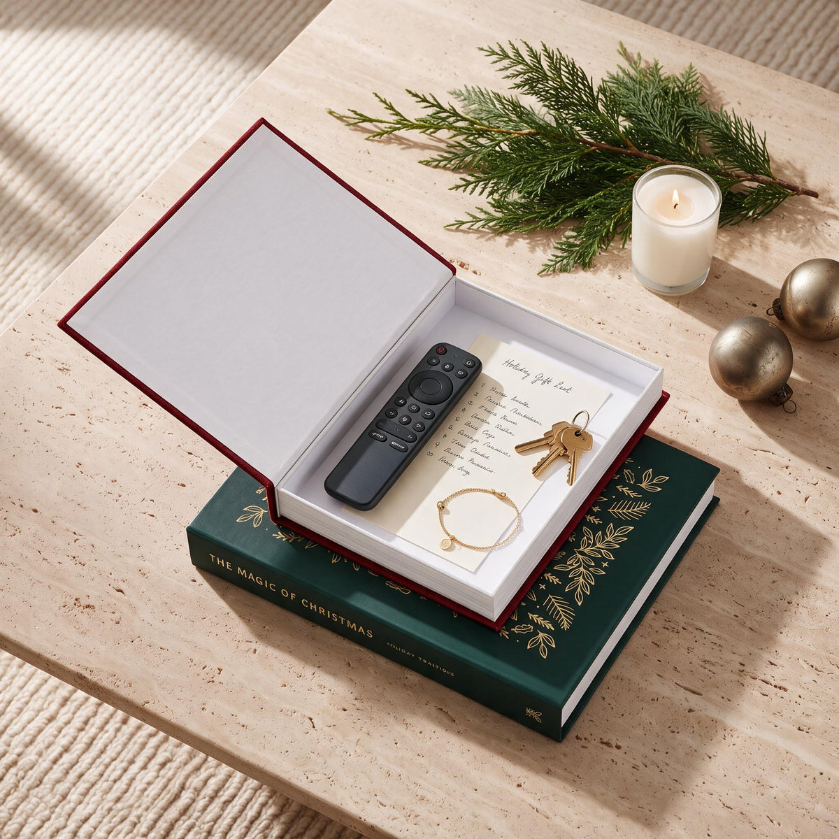 ZICOTO Beautiful Christmas Decorative Books for Your Coffee Table or Shelf