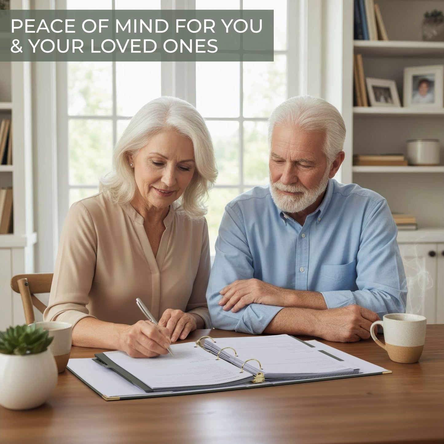 Aesthetic End of Life Planner - The Perfect Estate Planning Organizer for Final Wishes, Important Documents, Family Emergency and Funeral Planning Binder