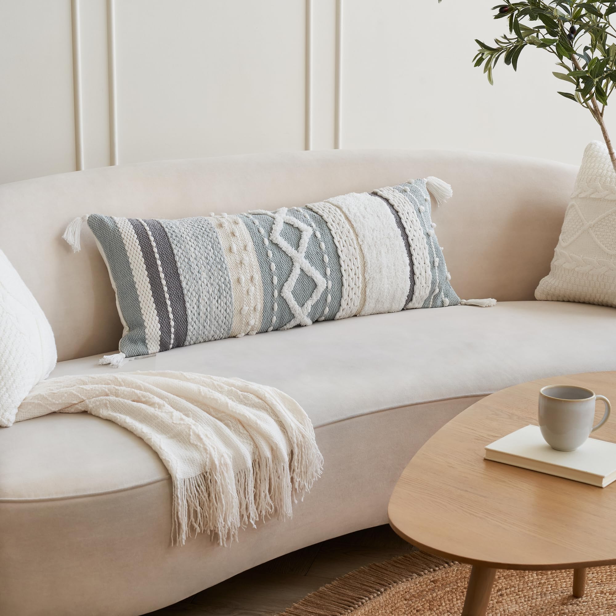 ZICOTO Decorative Lumbar Pillow Cover for Bed & Couch
