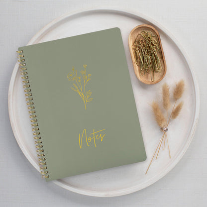 ZICOTO Aesthetic Spiral Notebook Set of 3 For Women 10.5 x 8 - Large College Ruled Journal/Notebook with Large Pockets And Lined Pages - Perfect Supplies to Stay Organized at Work or School