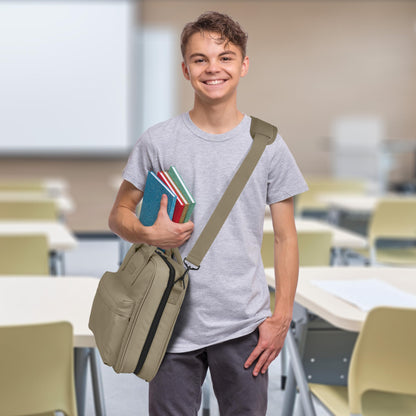 Sturdy 3 Ring Zipper Binder With Shoulder Strap For School - Beautiful 2 Inch Zip Up Binder with Extra Pockets Holds 500 Sheets, Books & Laptop - Easy to Carry and Made Of Durable Premium Fabrics