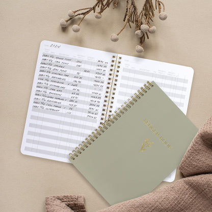 ZICOTO Easy to Use Accounting Ledger Book - The Perfect Expense Tracker Notebook for Your Small Business - Beautiful Personal Finance Checkbook, Income and Expense Log Book
