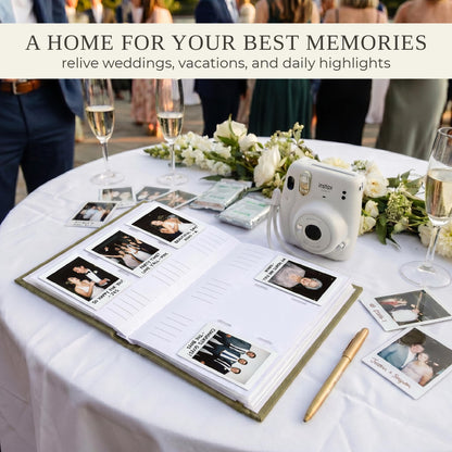 Beautiful Photo Album for 2x3 in Polaroid Photos - Safely Holds Your 180 Pictures Of Unique Memories - The Perfect Photo Book To Store Pictures