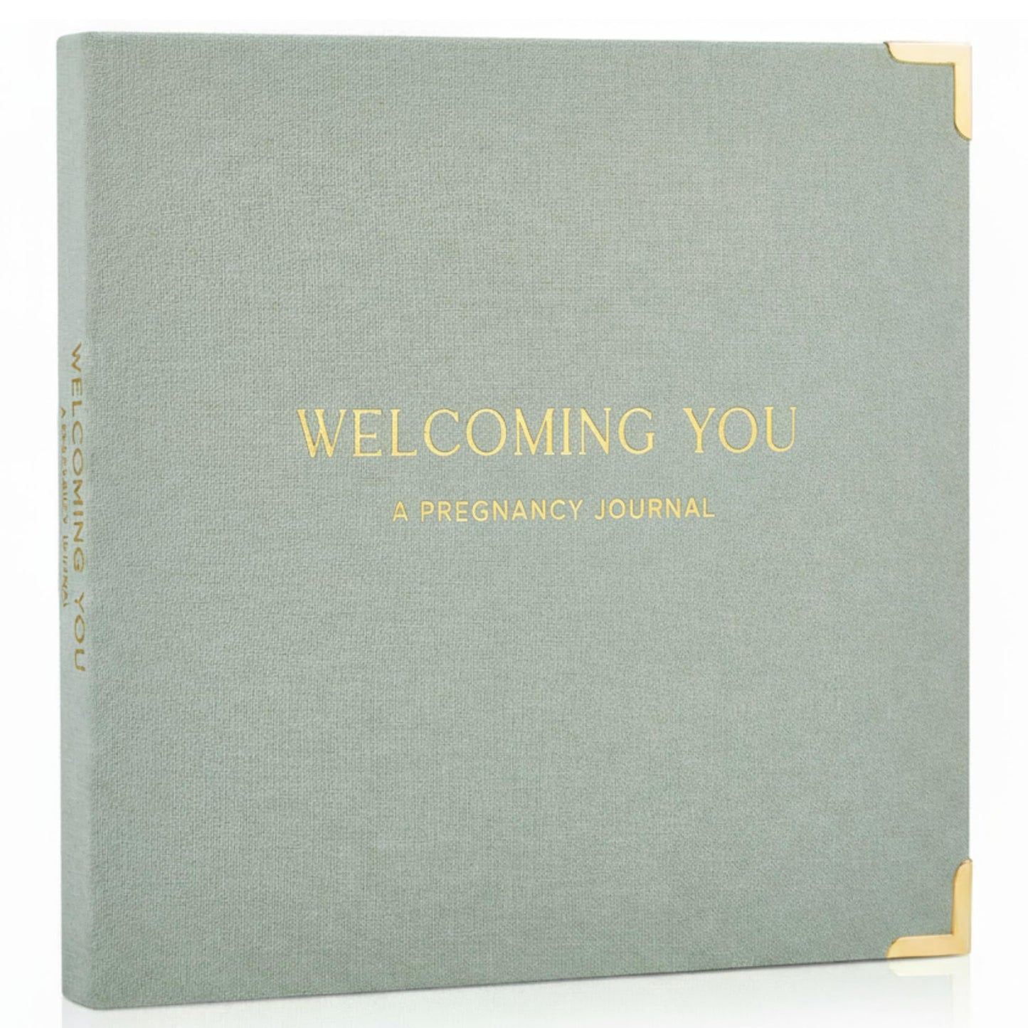 Beautiful Linen Pregnancy Journal and Detailed Memory Book with Stickers and Keepsake Pocket - Lovely Must Have Gift for Expecting First Time Moms - The Perfect Planner to Track Pregnancy Milestones