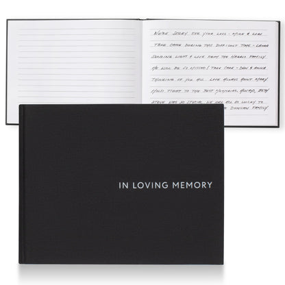 ZICOTO Beautiful Linen Funeral Guest Book for The Celebration of Life - The Perfect in Loving Memory Book with Ample Space to Sign in for Guests - Premium Craftsmanship for Honoring Loved Ones