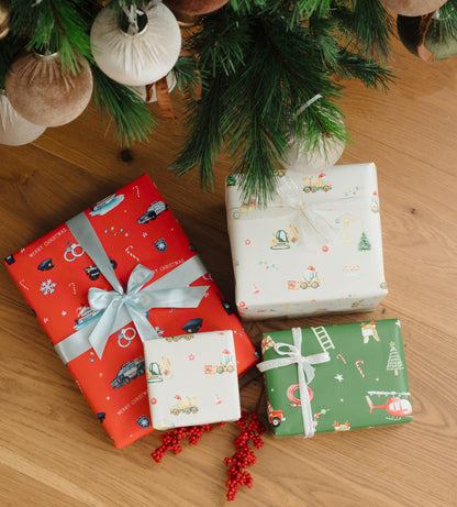 ZICOTO Beautiful Christmas Wrapping Paper Roll Set - Cute Set of 3 Quality Rolls With Lovely Designs for Girls and Boys Gifts- Add a Touch of Magic to Every Kids Gift You Wrap - 17 x 120 in