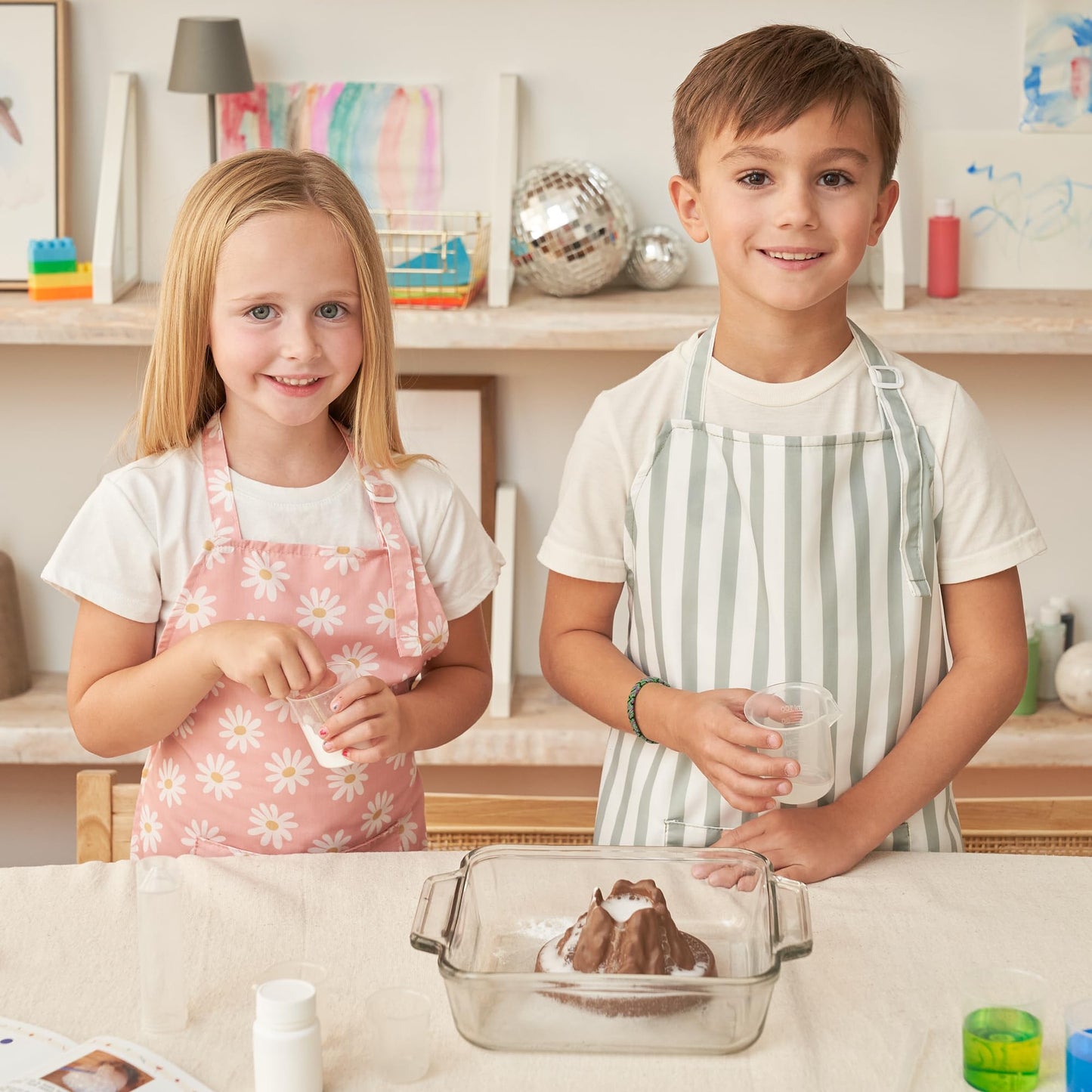 ZICOTO Kids Apron for Girls & Boys - Toddler Apron with Pocket for Cooking, Baking & Crafts - Christmas Gift for Little Chef