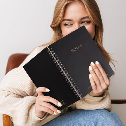 ZICOTO Aesthetic Spiral Notebook Set of 2 For Women and Men - Cute Ruled 8x6 Journal/Notebook with Pockets And Lined Pages - Perfect A5 Supplies to Stay Organized at Work or School