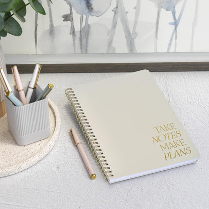 Beautiful Daily Planner And Notebook With Hourly Schedule - Aesthetic Spiral To do List Notepad to Easily Organize Your Work Tasks And Appointments - The Perfect Office Supplies For Women