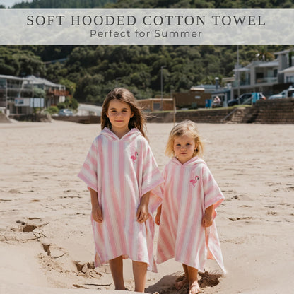 ZICOTO Stylish Hooded Beach Towel for Kids - Extra Soft and Fast Drying Poncho for Toddlers 0-3 Years is Made of Premium Cotton - Perfect Baby Cover Up for Beach Days or Pool and Bath Time Adventures