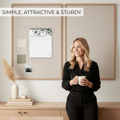 Aesthetic 2026-2027 Wall Calendar - Runs from June 2026 Until December 2027 - The Perfect Modern Greenery Calendar Planner for Easy Organizing