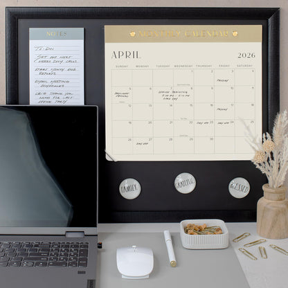 Beautiful 2025-2026 Magnetic Fridge Calendar - Runs From July 2025 Until December 2026 - The Perfect Monthly Refrigerator Calendar for Easy Organizing