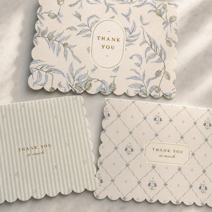 ZICOTO Beautiful Thank You Cards Set of 30 With Envelopes and Cute Stickers