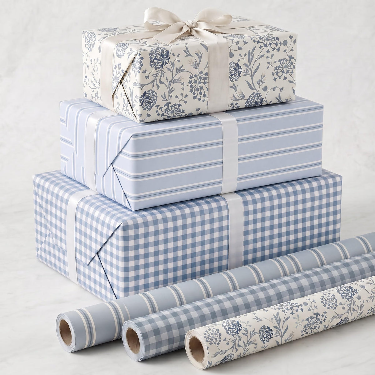 ZICOTO Beautiful Gift Wrapping Paper Rolls for All Occasions - Set of 3