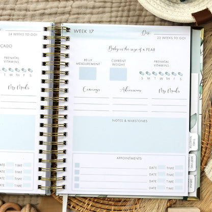 Pregnancy Journal and Memory Book with Stickers and Keepsake Pocket - Lovely Must Have Gift for First Time Moms to Be - The Perfect Planner to Track Your Little Ones Life-Changing Journey