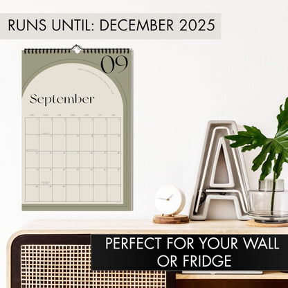 Aesthetic 2025 Wall Calendar - Runs from June 2024 Until December 2025 - The Perfect 2024-2025 Wall Hanging Calendar Planner for Easy Organizing