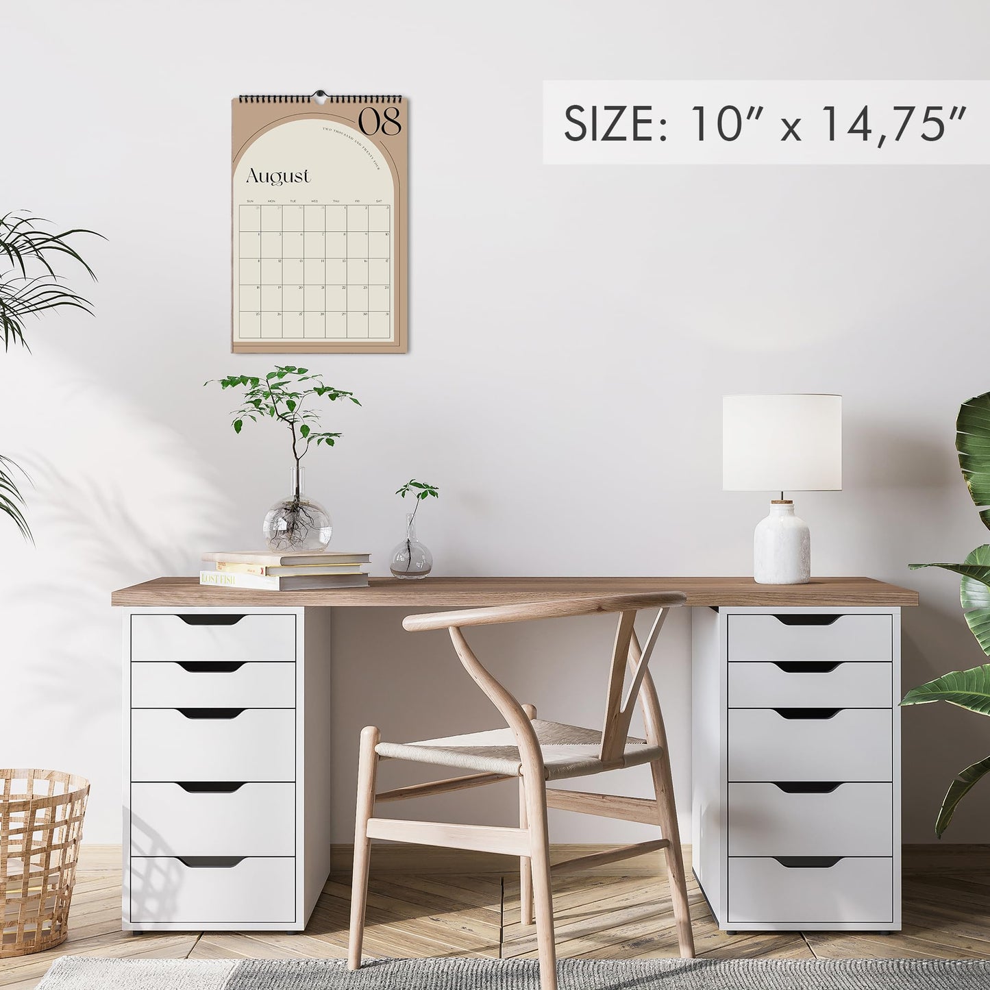 Aesthetic 2024-2025 Wall Calendar - Runs from January 2024 Until July 2025 - The Perfect Wall Hanging Calendar Planner for Easy Organizing