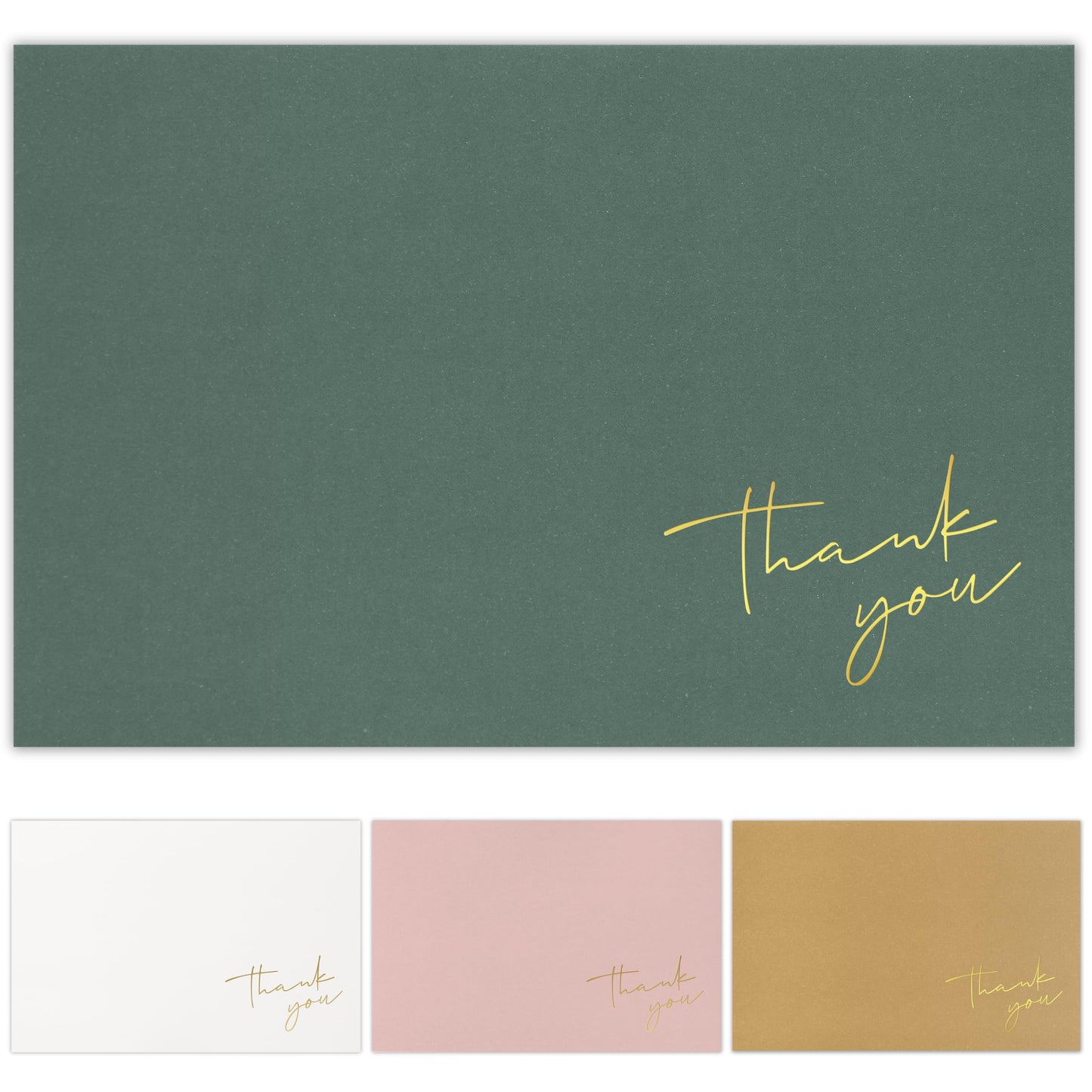 Beautiful Thank You Cards Set of 30 With Envelopes and Stickers - Elegant Blank Cards For Personalized Notes - Perfect Bulk Stationary Set For All Occasions incl. Weddings, Business & Baby Showers