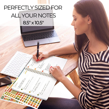 Beautiful 2023-2024 Academic Planner - A 8.5" x 10.5" Daily Planner to Easily Stay Organized - Perfect Calendar Book For Women or Men with Weekly & Monthly Spreads For The 23-24 School Year