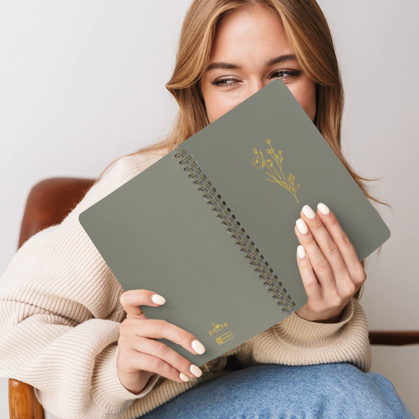 ZICOTO Aesthetic Spiral Notebook Set and Pastel Sticky Notes Bundle - Perfect Office Desk Supplies To Say Organized at Work or School