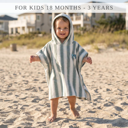 ZICOTO Stylish Hooded Beach Towel for Kids - Extra Soft and Fast Drying Poncho for Toddlers 0-3 Years is Made of Premium Cotton - Perfect Baby Cover Up for Beach Days or Pool and Bath Time Adventures