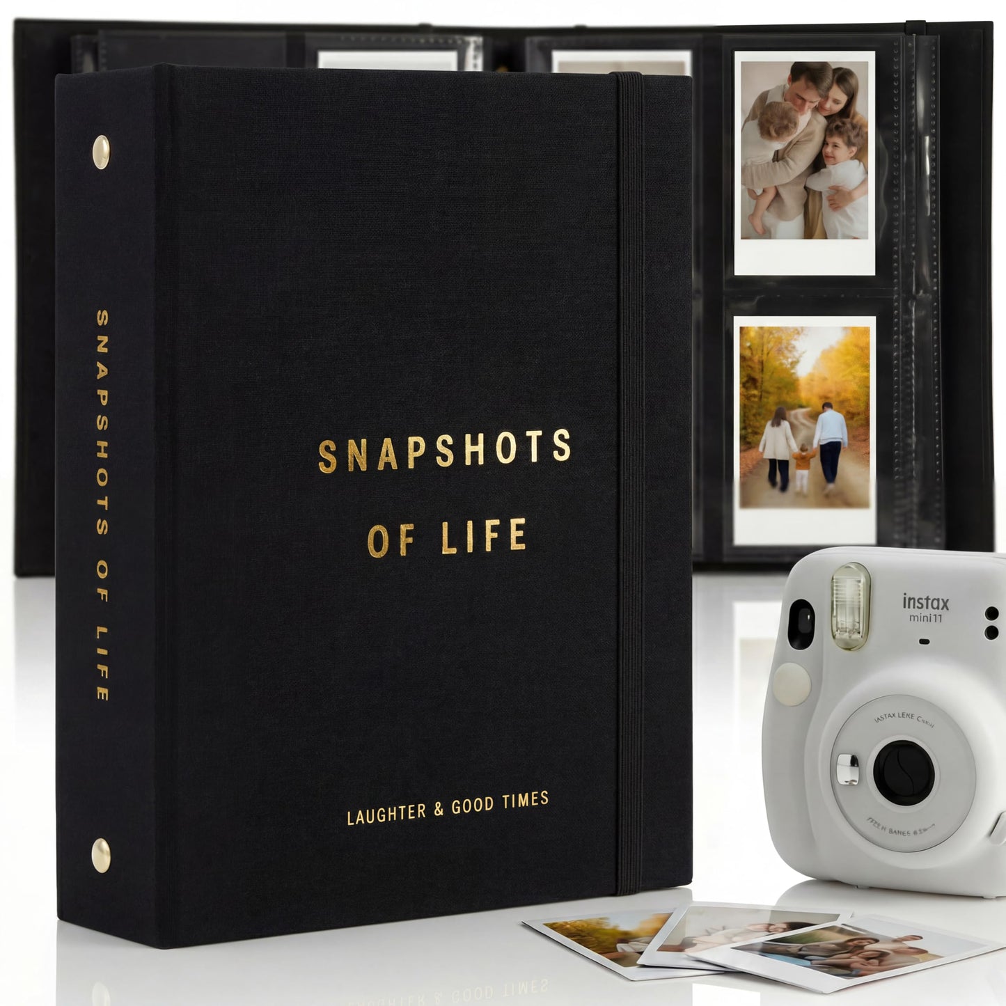 Beautiful Photo Album for 2x3 in Polaroid Photos - Safely Holds Your 240 Pictures Of Unique Memories - The Perfect Instax Mini Compatible Photo Book To Store Pictures Or Trading Collection Cards