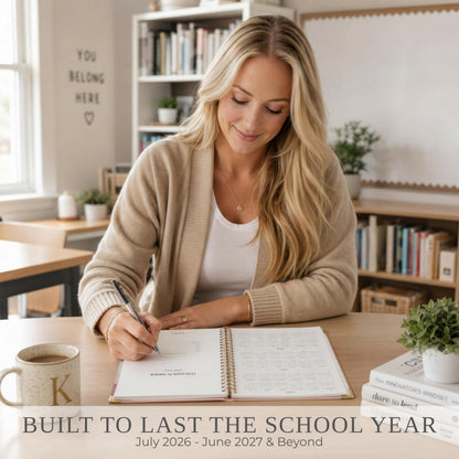 Aesthetic Teacher Planner For The 2026-2027 Academic School Year - Your All Incl. 8.5" x 11" Lesson Plan Book Supplies - Easily Organize Your Daily, Weekly & Monthly Classroom/Homeschool Schedule