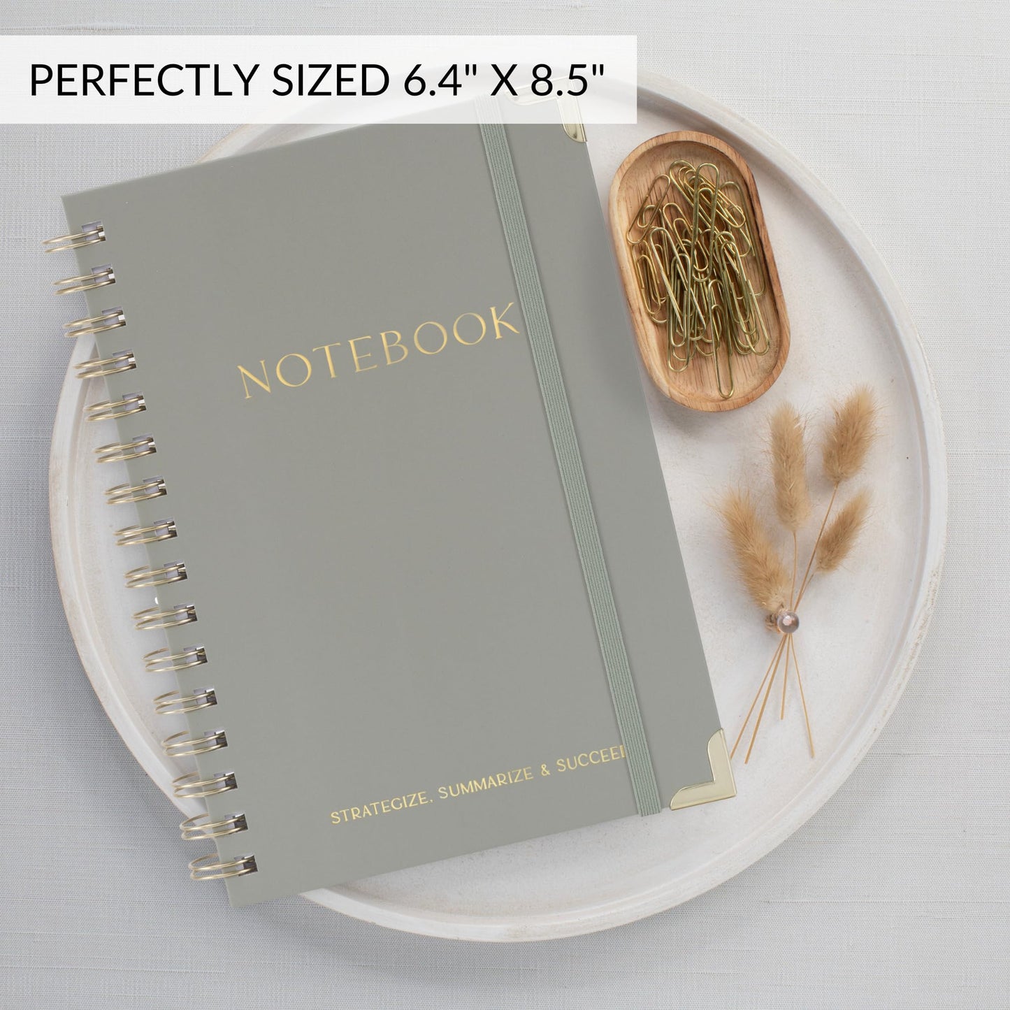 Beautiful Thick Meeting Notebook For Work - Perfect To Keep Track Of +200 Meetings - Stylish And Effective Office Planner Supplies for Women & Men to Organize All Your Agendas Or Business Projects