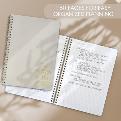 Beautiful Daily Planner And Notebook With Hourly Schedule - Aesthetic Spiral To do List Notepad to Easily Organize Your Work Tasks And Appointments - The Perfect Office Supplies For Women