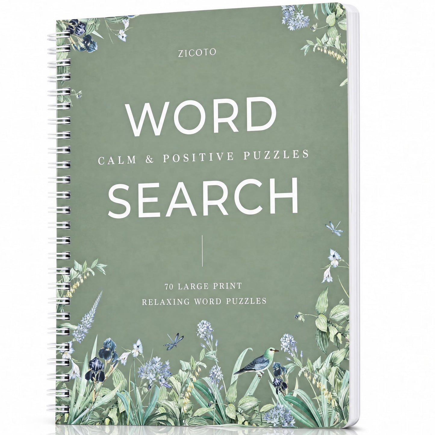 Large Print Word Search Book for Adults - 70 Relaxing & Easy to Read Puzzles for Seniors with Positive Healing Themes - The Perfect Stress-Relieving Brain Game Gift for Mom & Dad