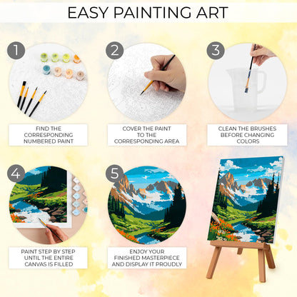 Beautiful Paint By Number Kit for Adults - Relaxing & Beginner-Friendly Painting Set with 2 Canvases, Premium Brushes & Vibrant Acrylic Colors - Perfect Crafts Gift for Women to Create Wall-Worthy Art