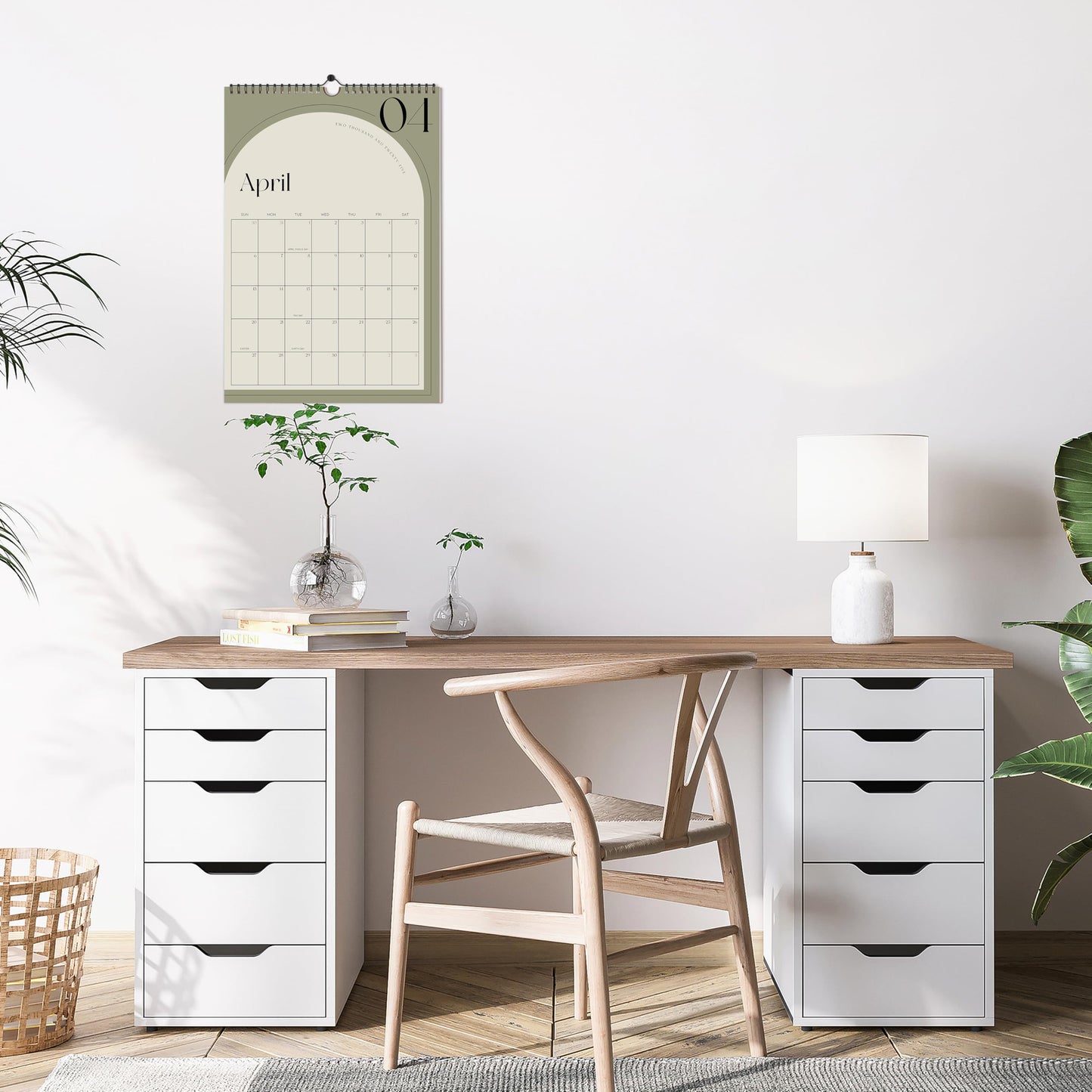 Aesthetic 2025-2026 Wall Calendar - Runs Until July 2026 - The Perfect Wall Hanging Calendar Planner for Easy Organizing