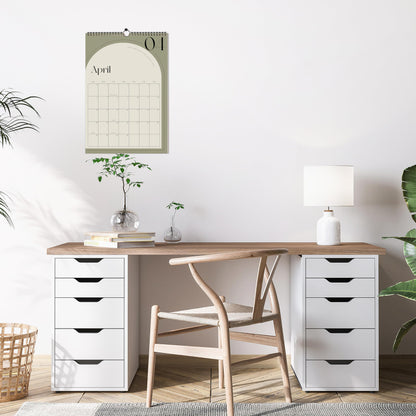 Aesthetic 2025-2026 Wall Calendar - Runs Until July 2026 - The Perfect Wall Hanging Calendar Planner for Easy Organizing
