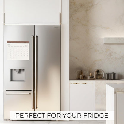 Beautiful 2027-2028 Magnetic Fridge Calendar - January 2027 - July 2028
