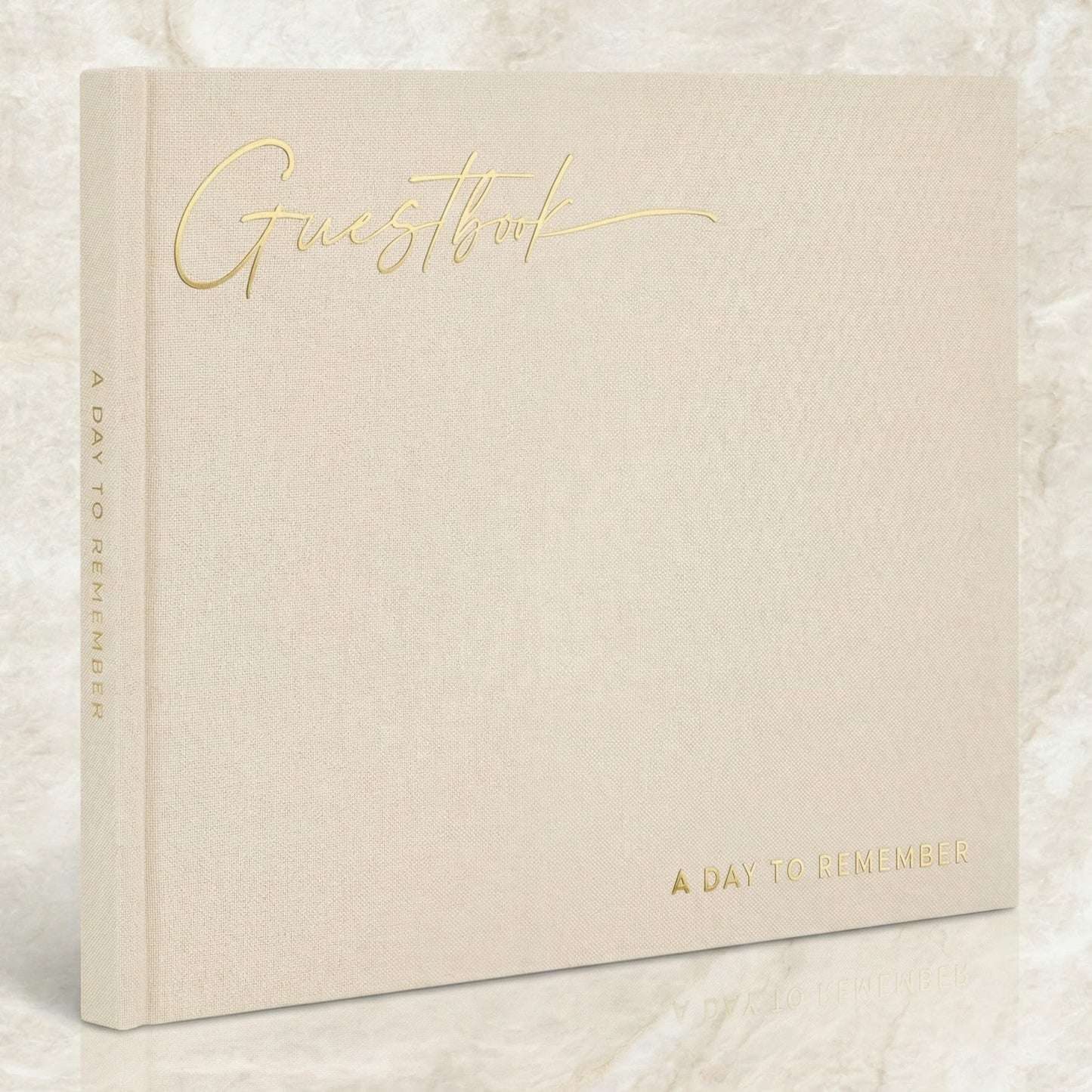 ZICOTO Beautiful Wedding Guest Book for Your Wedding Reception - Simply Elegant Guestbook to Sign in - The Perfect Baby Shower Guest Book and Addition to Your Big Day