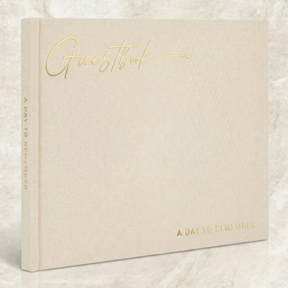 ZICOTO Beautiful Wedding Guest Book for Your Wedding Reception - Simply Elegant Guestbook to Sign in - The Perfect Baby Shower Guest Book and Addition to Your Big Day