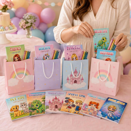 Fun Mini Coloring Books for Kids Set of 20 - Cute Toddler Books in Bulk