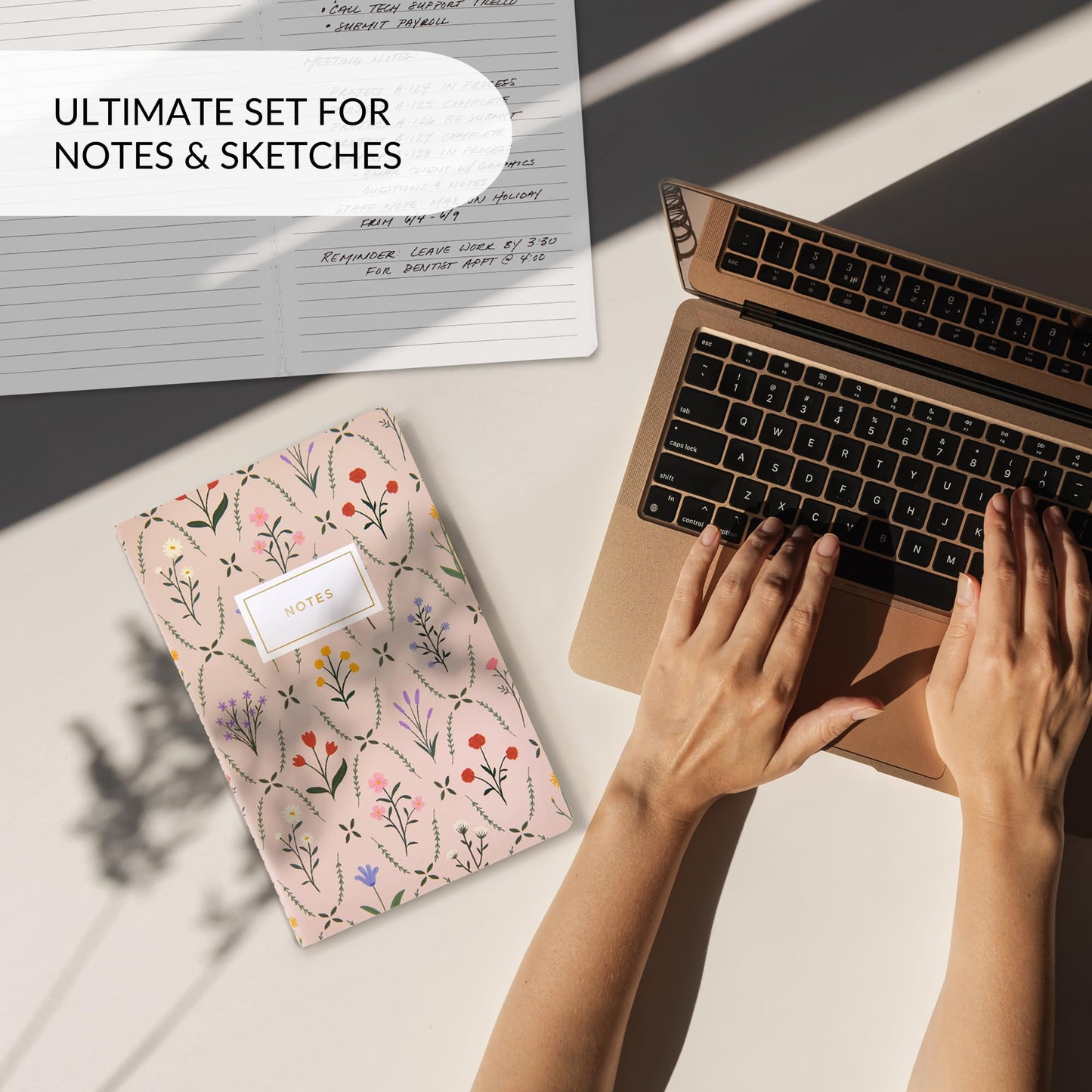 ZICOTO Aesthetic Journal Notebook Set of 4 For Women - Cute College Ruled A5 Journaling Notebooks with Lined Pages - Perfect For Writing And Staying Organized at Work or School