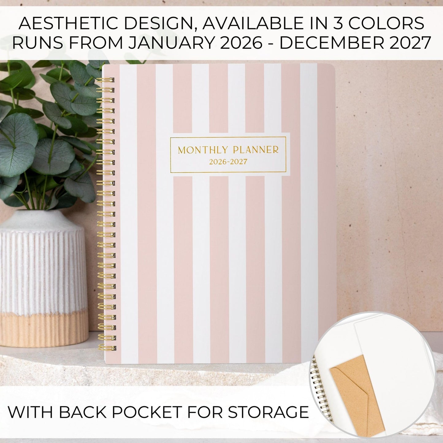 Beautiful 2026-2027 Monthly Planner - To Do List Notebook That Easily Organizes Your Tasks to Boost Productivity - Runs From January 2026 Until December 2027