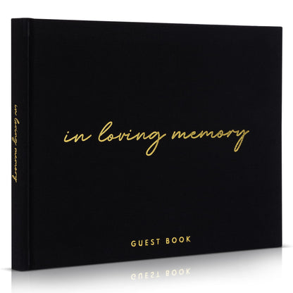 ZICOTO Beautiful Linen Funeral Guest Book for The Celebration of Life - The Perfect in Loving Memory Book with Ample Space to Sign in for Guests - Premium Craftsmanship for Honoring Loved Ones