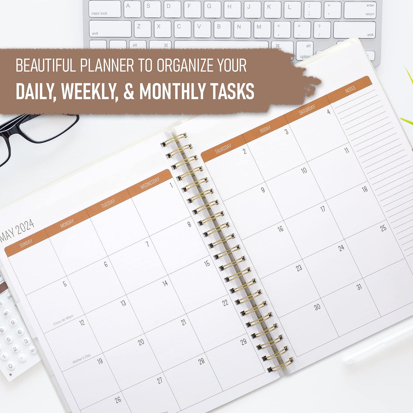 Aesthetic Teacher Planner For The 2023-2024 Academic School Year - Your All Incl. 8.5" x 11" Lesson Plan Book Supplies - Easily Organize Your Daily, Weekly & Monthly Classroom/Homeschool Schedule