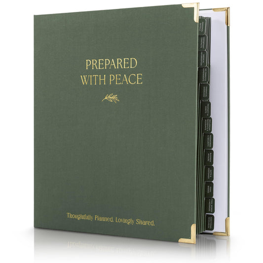 Aesthetic End of Life Planner - The Perfect Estate Planning Organizer for Final Wishes, Important Documents, Family Emergency and Funeral Planning Binder