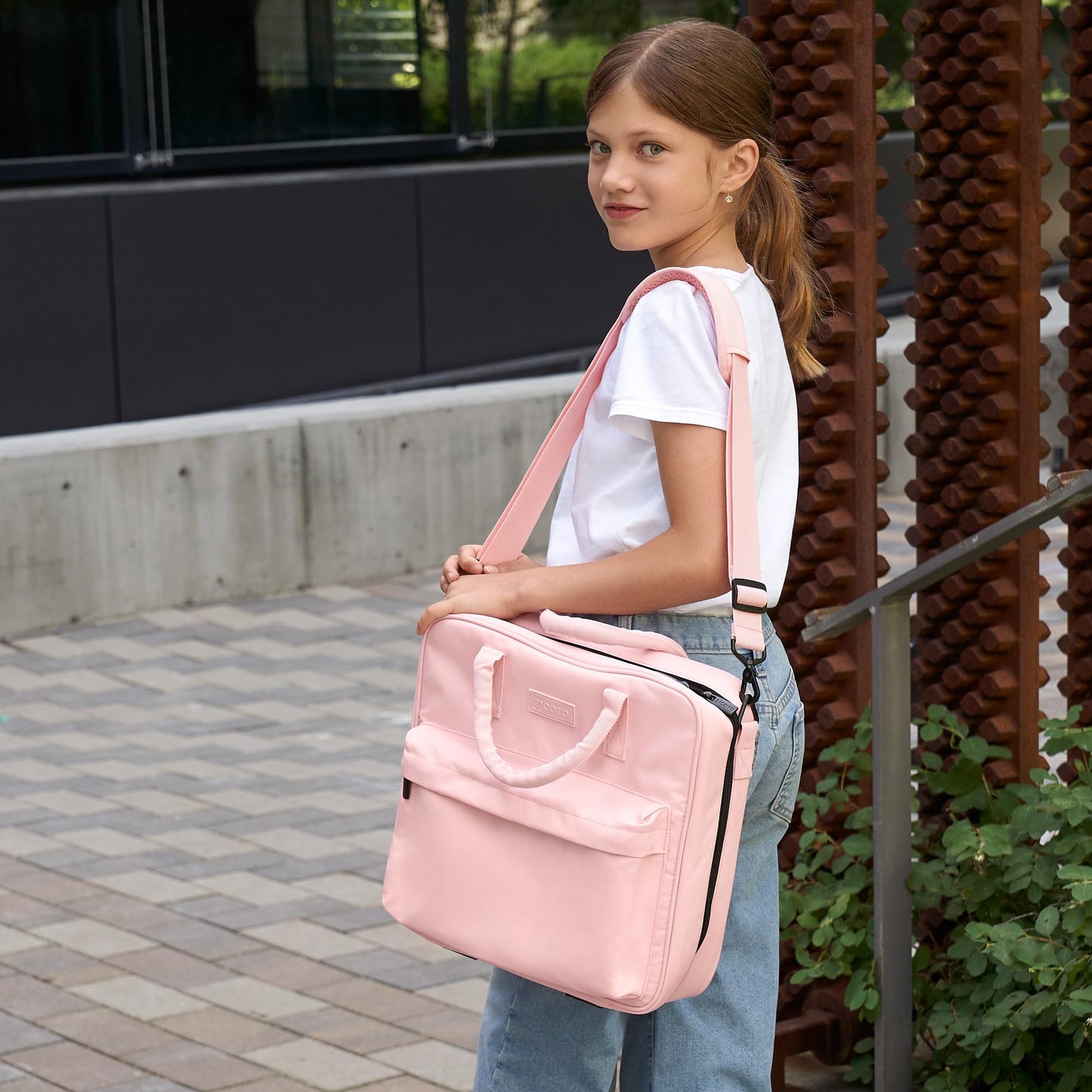 Sturdy 3 Ring Zipper Binder with Shoulder Strap for School - Beautiful 2 Inch Zip Up Binder with Extra Pockets Holds 500 Sheets, Books & Laptop - Easy to Carry Trapper Keeper Made of Premium Fabrics