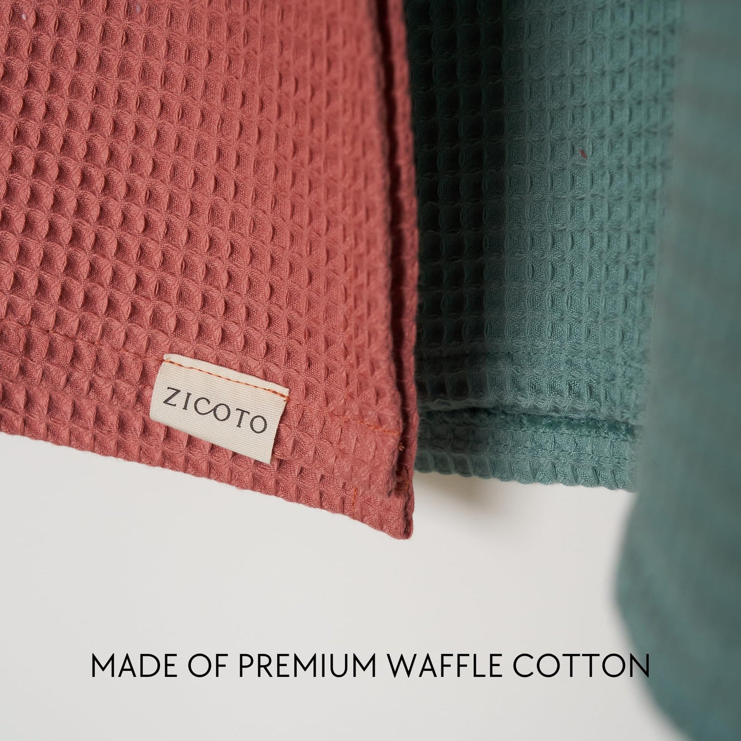 ZICOTO Soft Hooded Beach Towel for Kids - Cute Towel for Babies and Toddler Made of Waffle Cotton - Perfect Lightweight and Absorbent for Bath, Beach, Pool